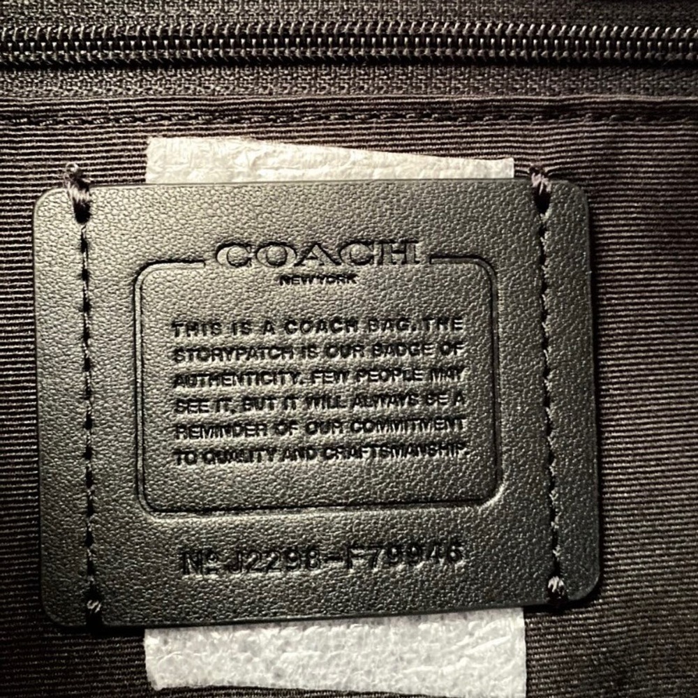 NWT Coach Rowan Satchel/ Black / Leather-Gold - Picture 12 of 13